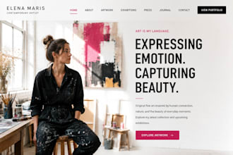 design squarespace art gallery website fine art portfolio exhibition website