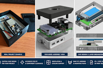design custom arduino raspberry pi pcb enclosure with snap fit for 3d printing