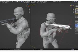 retexture any arma 3 assets for you, 3d models, weapons