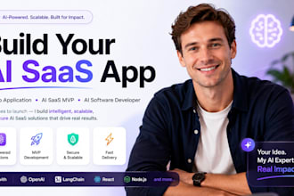 build your ai saas app, ai web application, ai saas mvp, ai software developer