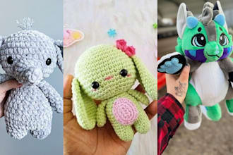 create handmade soft custom plush toy stuffed animals crochet kawaii plushie