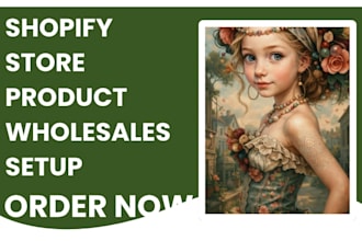 shopify store product wholesales setup