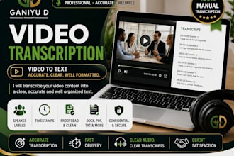 provide accurate video transcription and video to text