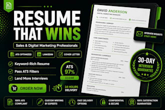 write an ats sales customer success resume CV and linkedin