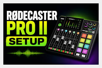 setup rodecaster pro ii for streaming, gaming, podcast and audio