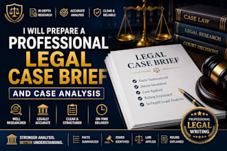 prepare a professional legal case brief and case analysis