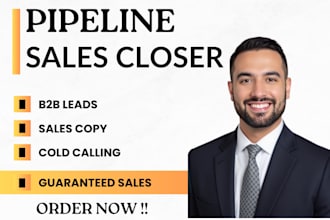 pipeline sales closer guarantee sales us sales closer b2b sales leads generation