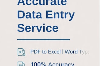 do fast accurate data entry, excel, typing and copy paste