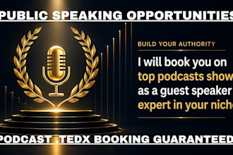 book you on top podcasts shows as a guest speaker expert in your niche