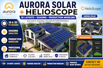design aurora solar helioscope 3d layouts and production models