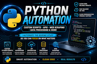 create custom python scripts and automation tools