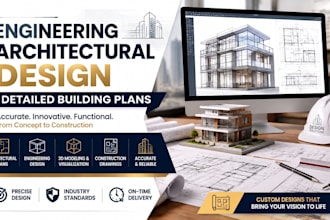 deliver engineering architectural design with detailed building plan