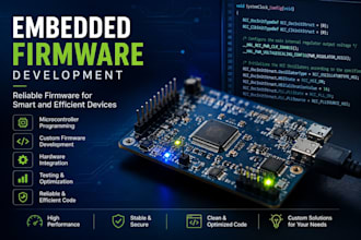 develop embedded firmware for your pcb