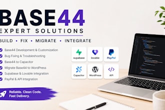 be your base44 expert for bug fixing, migration and custom development