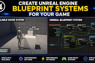 create unreal engine blueprint systems for your game