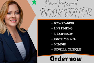 beta read and line edit novella critique memoir fantasy novel short story