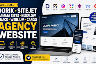 build dorik site jet gamma sites kiss flow knack weblium agency cargo website