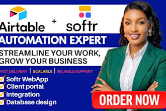 build airtable crm softr database client portal, automation integration expert