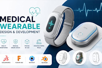 medical wearable, ecg wearable, health monitoring device industrial design