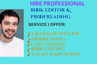 professional edit  and proofread your novel or manuscript