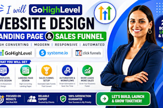 gohighlevel website design gohighlevel landing page go high level sales funnel