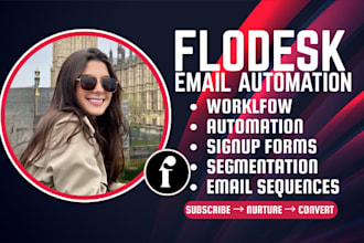 set up flodesk email automation workflows newsletters email campaigns marketing