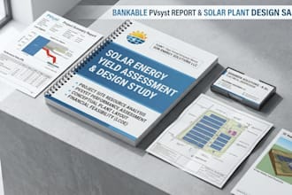 prepare comprehensive solar feasibility study and plant design report