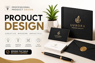 l create professional product designs and 3d models