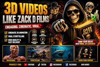 create 3d videos like zack d films