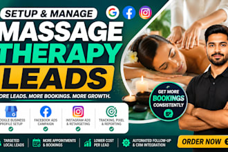 massage therapy leads wellness massage leads facebook ads instagram ads campaign