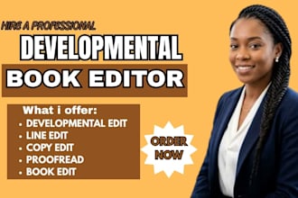 developmental edit line copy edit and proofread children novel