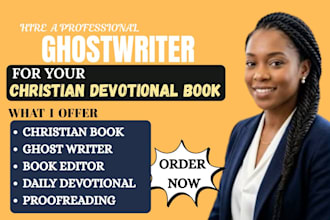 ghostwrite proofread your christian devotional  and children book
