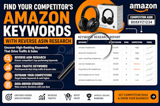 find your competitors amazon keywords with reverse asin research