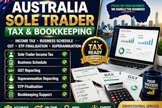 do australia sole trader income tax superannuation reporting stp finalisation