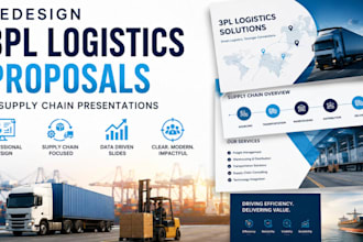 redesign 3pl logistics and supply chain presentation slides