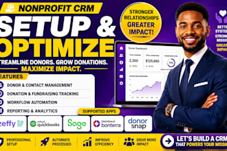 setup non profit crm zeffy quickbooks sage bonterra award force neon donorsnap