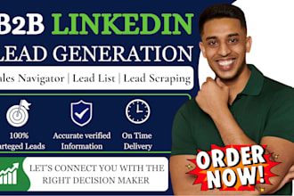 do b2b lead generation linkedin leads prospect email list using sales navigator