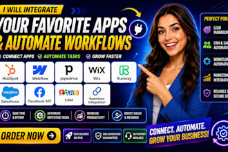 integrate hubspot webflow pipedrive wix runway salesforce facebook api zoho crm