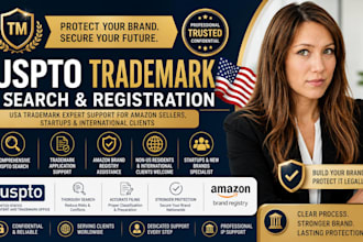 legally do uspto trademark search and registration USA amazon trademark filing