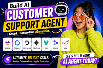 build ai customer support agent sierra cognigy deepgram cartesia vapi polyai n8n
