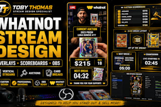 design whatnot scoreboards and obs vertical stream overlays