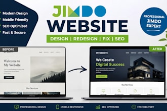 jimdo website design redesign jimdo website for webshop landing page with seo
