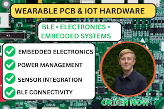 design wearable pcb, ble iot hardware, eletronics and embedded system