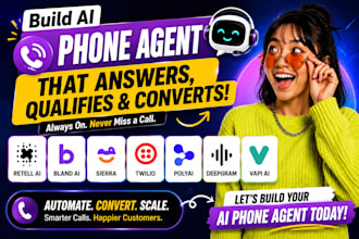 build ai phone agent retell ai bland ai sierra twilio polyai deepgram vapi ai