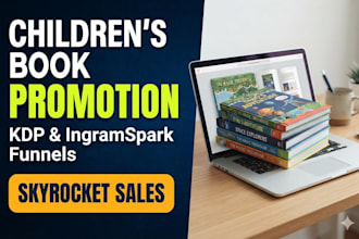 children book promotion amazon, ingramspark book marketing sales funnel