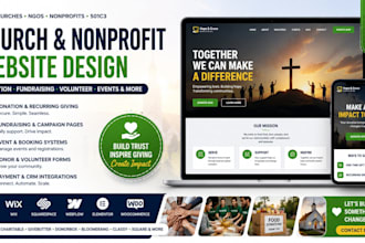 church ngo charity donation fundraising nonprofit donor 501c3 foodbank website