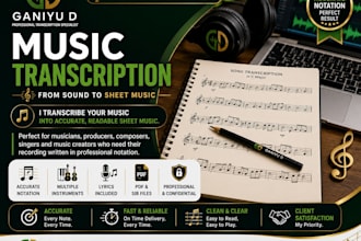 transcribe your music into accurate sheet music