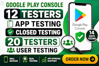 google play console 12 testers app testing closed testing 20 testers user testng