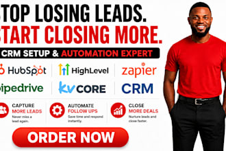 setup hubspot gohighlevel zapier pipedrive kvcore crm for real estate and spa