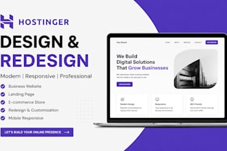 design hostinger website and redesign hostinger website
